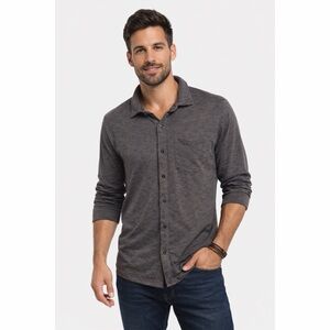 PrAna Heathered Button Down Shirt